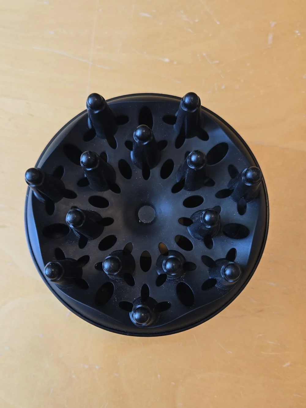 Black Hair Dryer Diffuser Attachment